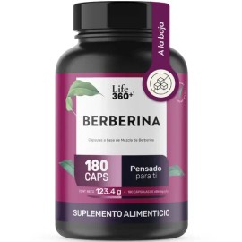 Berberina Life 360 1000 Por Porción 180 Cápsulas Extracto Hcl