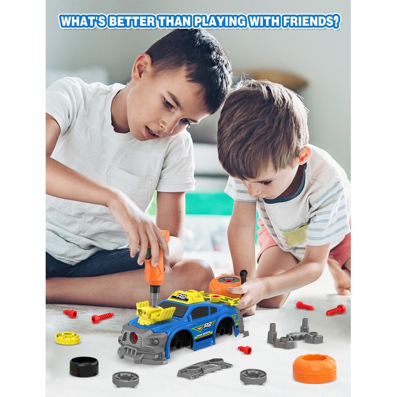 Klsniur Take Apart Racing Car Toys for 3+ Year Old