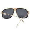 Gobiger Aviator Sunglasses for Men Retro Fashion Goggle Alloy Frame