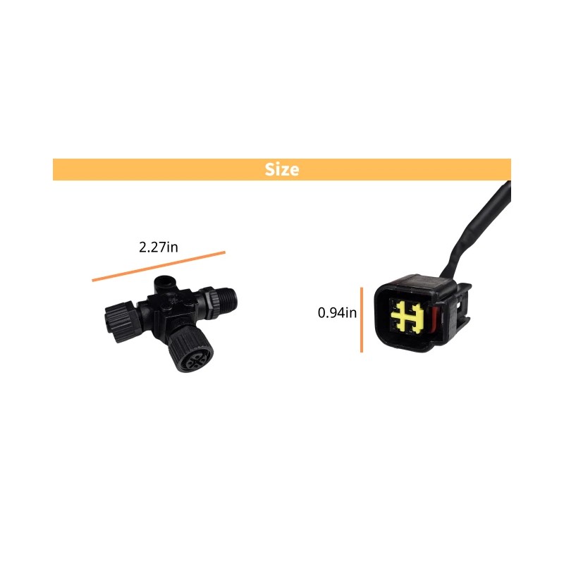 ‎NITOYO For 000-0120-37 Yamaha Engine Interface Cable NMEA 2000 T-Connector