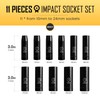 BOEN 11 Pcs 1/2 Inch Drive Deep Impact Socket Set,Metric