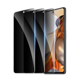 AYWLPP Privacy Screen Protector for Xiaomi 11T Pro/11T 5G, Shatterproof Tempered Glass Accessories, Anti Spy Tempered Glass Film, Case Friendly Ultra Resistant 9H Hardness Anti-Glare HD Black -3 Pack