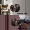 Probrico 5 Pack Oil Rubbed Bronze Door Knobs with Lock,