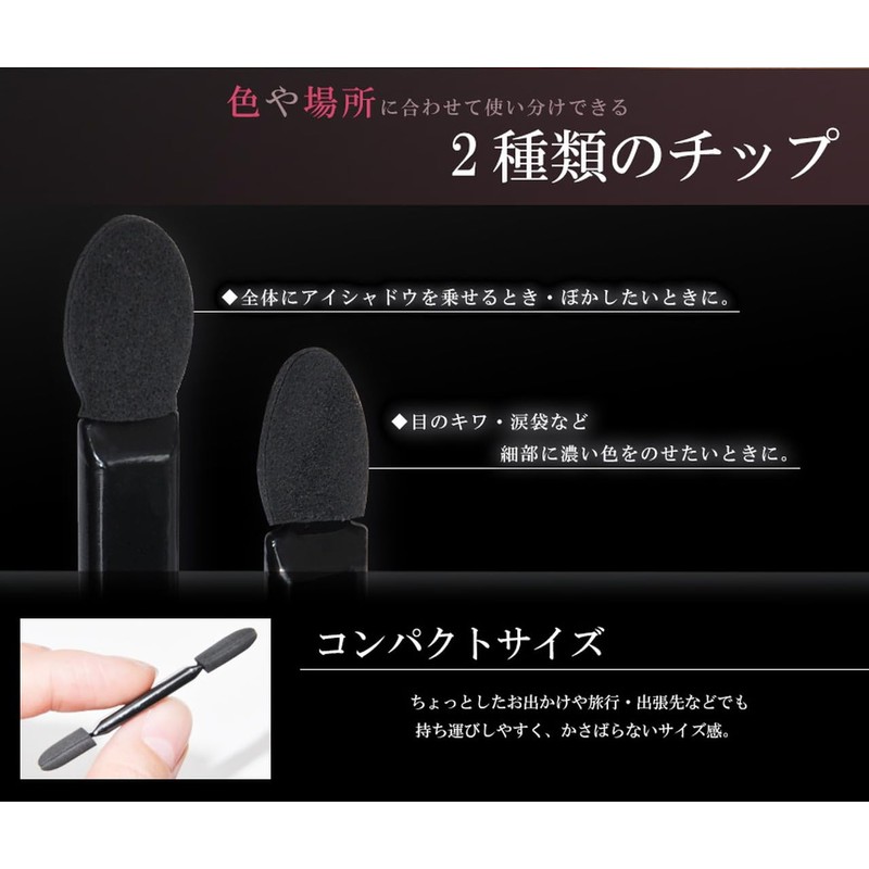 GoodsLand GD-EYETIP20 Eye Shadow Tip Sponge, Set of 20, Eye