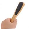 OHPHCALL Wood Handle Foot File Dual-sided Sandpaper Foot Exfoliator Remover