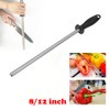 Diamond Carbon Steel Knife Sharpener Rod Sharpening Solid Steel Oval