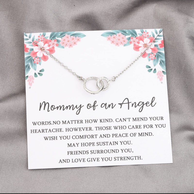 FOTAP Miscarriage Memorial Necklace Gifts Mommy of an Angel Gift