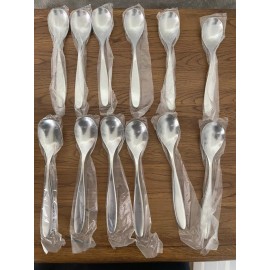 ALESSI 12 Alessi for Delta Soup Spoons  New