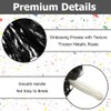 Hooshing 24PCS Black Pom Poms Cheerleading Fluffy Metallic Pompoms with