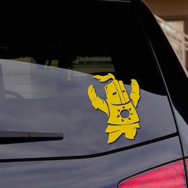 Dark Souls Praise The Sun Decal Vinyl Sticker Auto Car Truck Wall Laptop | Gold | 3" x 5"