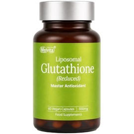 Mei.vita Liposomal Glutathione Supplement (Reduced), 15000mg Glutathione Skin Whitening - 10x Higher Absorption, Antioxidant & Detox, Vegan-Friendly Formula, 60 Capsules (Pack of 1)