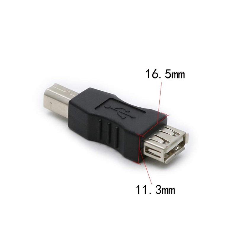 rgzhihuifz 3 Pack USB 2.0 AF/BM Adapter Type A Female