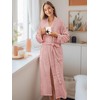 PAVILIA Pink Women Waffle Knit Kimono Robe, Soft Cozy Breathable