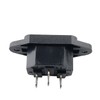 IEC Connector Socket C-14, Maximum Load 10 A/250 V with