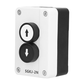 Up and Down Switch for Elevator 120V,SGKJ‑2N Push Button, Up Roller SGKJ 2N Self Recovery Switch Station Switch Winch Roller Door Truck Tail