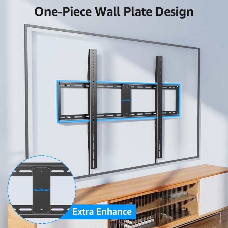 MOUNTUP Fixed TV Wall Mount for Most 55-120" TVs, Heavy