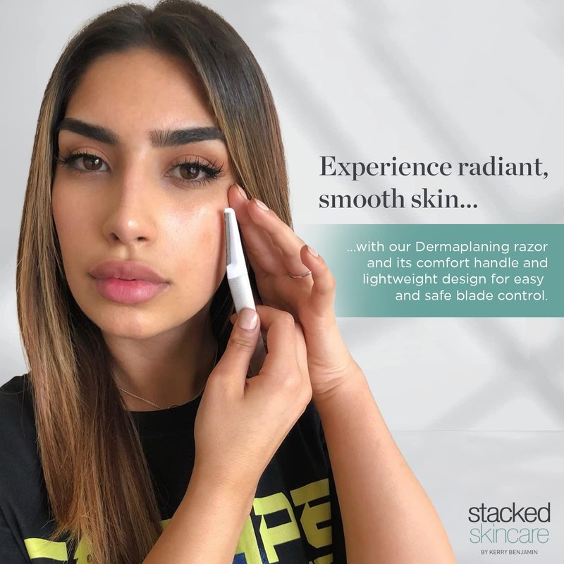 StackedSkincare Dermaplaning Replacement Blades - 3 Pack Face Razor Refills