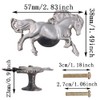 LLHDKF 6 Pcs Horse Shape Knob Door Handle Cabinet Drawer