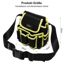 APOMOONS Men's Tool Belt with 1 Mountain Sports Buckle, Oxford Tool Bag, Belt Bag, Removable and Adjustable Tool Belt for Craftsmen, Electricians, Carpenters, Construction Workers