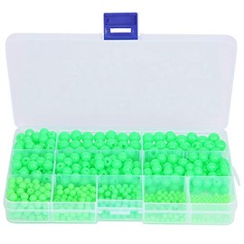 RiToEasysports 820Pcs Multi Models Luminous Fishing Beads Round Shaped Fishing Beads for Saltwater Freshwater Other Fishing Tools And Accessories