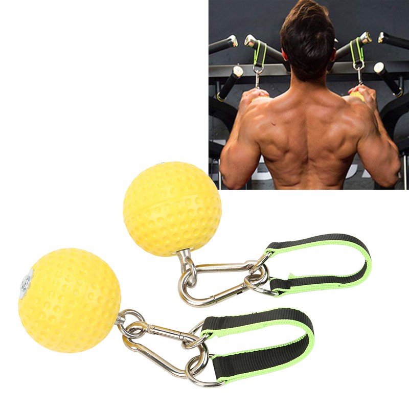 Climbing Pull Up Hand Grips Ball Set with Webbing Buckle