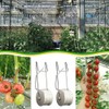 Pack of 10 Tomato Trellis Roller Hooks Tomato Support Hooks