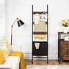 HOOBRO Blanket Ladder with Basket, 17.3”L x 63.4”H, Towel Rack