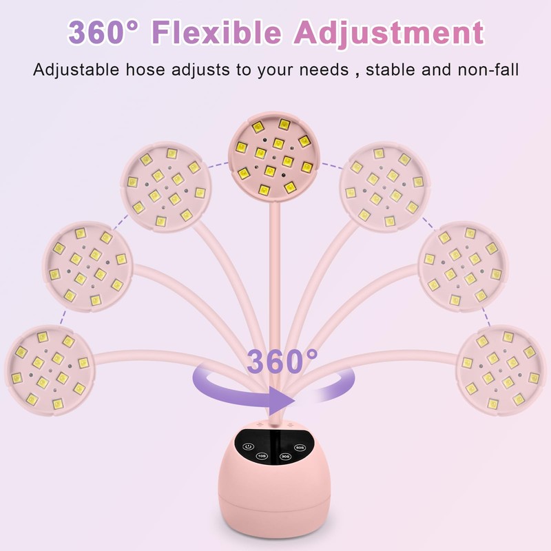 ANRUI Mini UV Lampe für Nägel mit Smart Auto-Sensor, Rosa