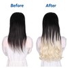 SIADEE Clips in Hair Extensions 24" 1PCS 3/4 Full Head