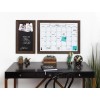 DesignOvation Beatrice Framed Magnetic Dry Erase Monthly Calendar, 23x29, Walnut