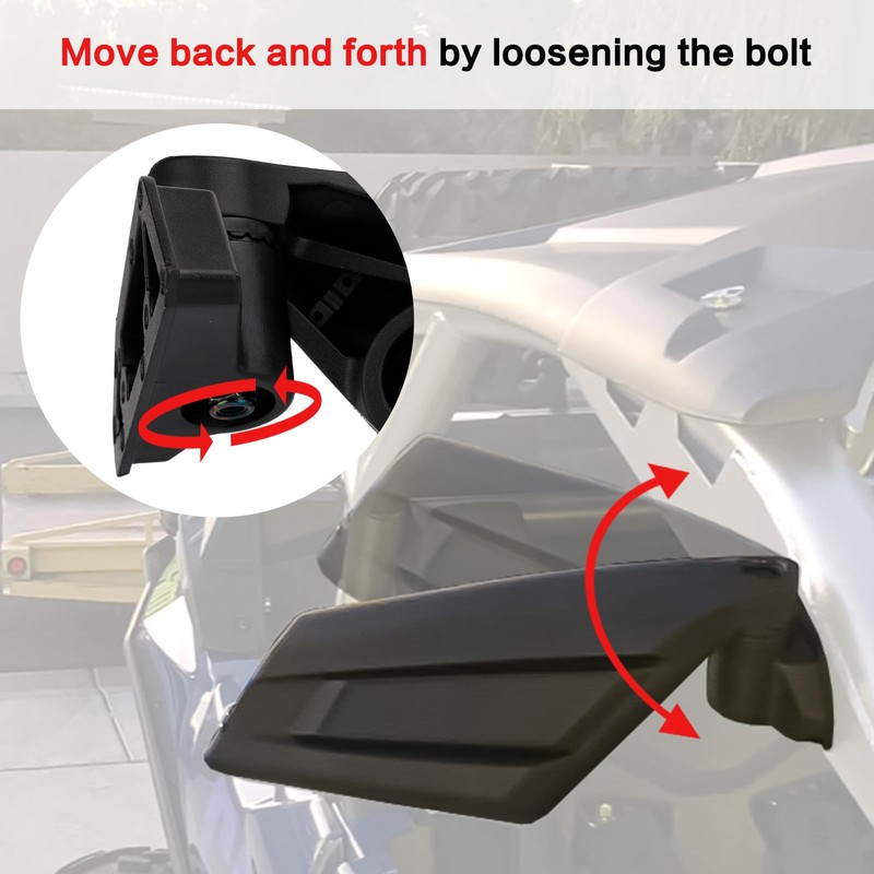 SMOTRCC X3 Side Mirrors Compatible with Can-Am Maverick X3 /