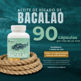 Capsulas De Aceite De Higado De Bacalao 90cap Nutricion 2000                                                                                          