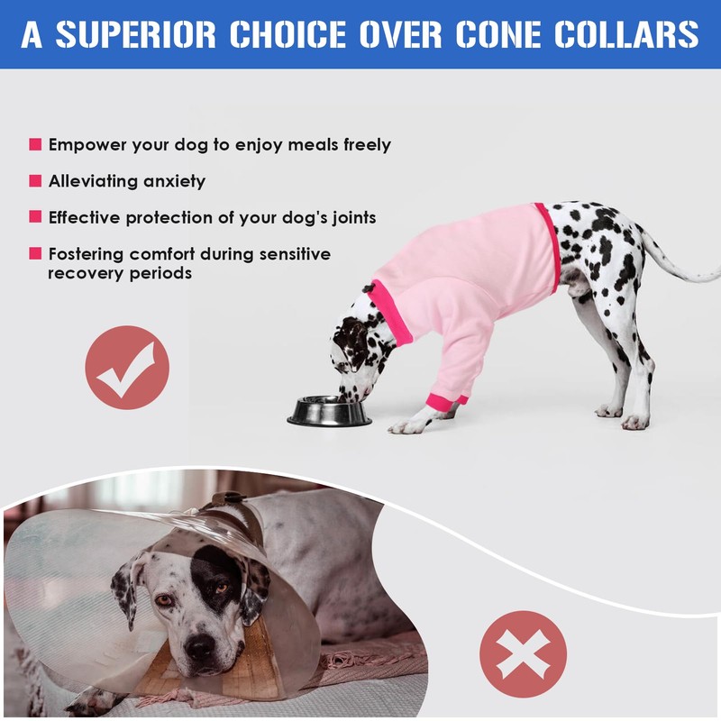 MORVIGIVE Dog Recovery Sleeves for Front Legs,Dog Sleeves to Prevent