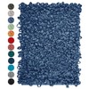 Lashuma Badezimmer Teppich Jeansblau, geeignet für Fußbodenheizung 50x70 cm
