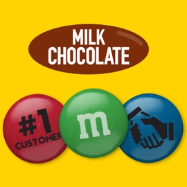 M&M'S Pre-Designed Customer Focus Milk Chocolate Candy - 2lbs of Bulk Candy in Resealable Pack for Customer Thank You Gifts, Trade Shows, Business Meetings, Client Thank You and Customer Appreciation