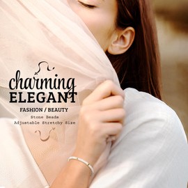 ZOKCC Inspirational Gifts Bracelets for Women Healing Natural Stone Bracelets - Get Well Soon Gifts for Women Friends Sister - Life is Tough But So are You Bracelet