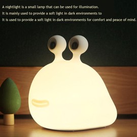 PTAEXCEL Slug Night Light, Dont Bug Slug Light, Led Portable USB Rechargeable Cute Night Light Animal Lamps with Sensor Timer Touch Lamp, Silicone Night Light for Kids Christmas Gift