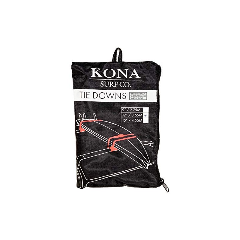 KONA SURF CO. Tie Down Surf Rack Straps in Black