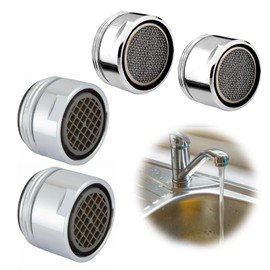 AstraGlam 8 Piece Tap Strainer Set, Aerator M18, Aerators for Taps, M18 for Aerator with 1 Mixing Nozzle Keys, Metal Faucet Trainer Insert, Tap Aerator for Bathroom, Kitchen