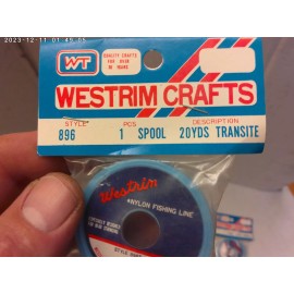 1990's vintage Westrim Crafts bead line nylon 20yrds (2 pack) new old stock