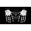 QEPAE Reflective Cycling Gloves Sports Gel Gloves (Black, M)