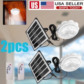 HTWON Solar Powered Gazebo Lights - Indoor/Outdoor Use with Smart Dusk-Dawn Sensor USA