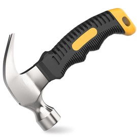 Small Claw Hammer, Kid Hammer,Mini Steel Head Small hammer Wood Hammer Solid wood handle claw hammer for House & DIY (black)