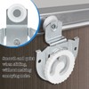 Sliding Closet Door Hardware Set, 4 Pack Sliding Wardrobe Door