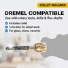 Drilax 1mm Diamond Drill Bit Set (20-Pcs) with Collet |