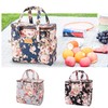 Kwang Min Floral Insulated Lunch Bag for Women,Reusable Lunch Box,Large