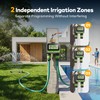 Remote Control Sprinkler Timer for Outdoor Hose Faucet 2 Zone,