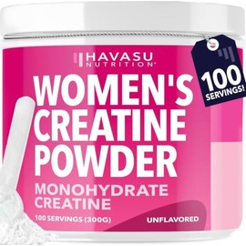 Creatina Monohidratada para Mujeres Sin Sabor | Micronizada | Polvo, 300 g