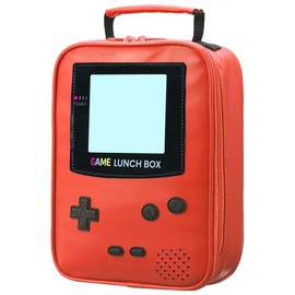 Boys Lunch Box Kids Game Lunch Bag School Insulated Lunchbox Leather Gameboy Lunch Box Reusable Snack Boxes Meal Prep Bag for Kids Boys Men