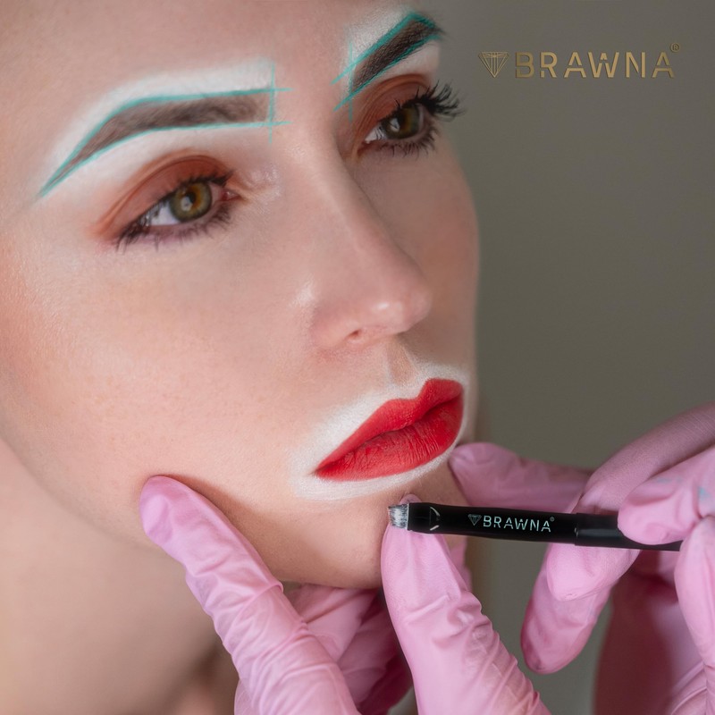 Brawna Pro Contour White Mapping Paste for Brow and Lip